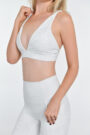 Wave White Curve Bra